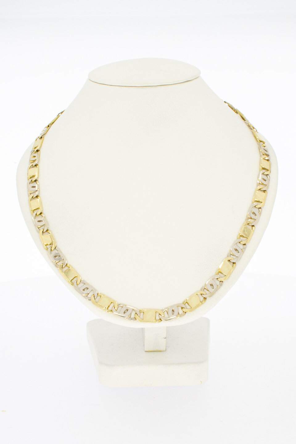 18 Karat Gold Falkenaugenkette - 54 cm