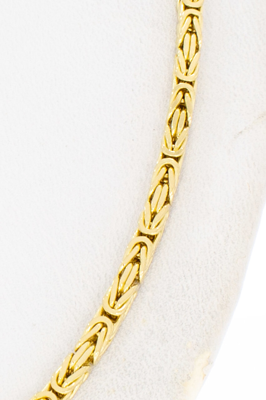 585 Gold Byzantinische K&ouml;nigskette Herren - 61,9 cm
