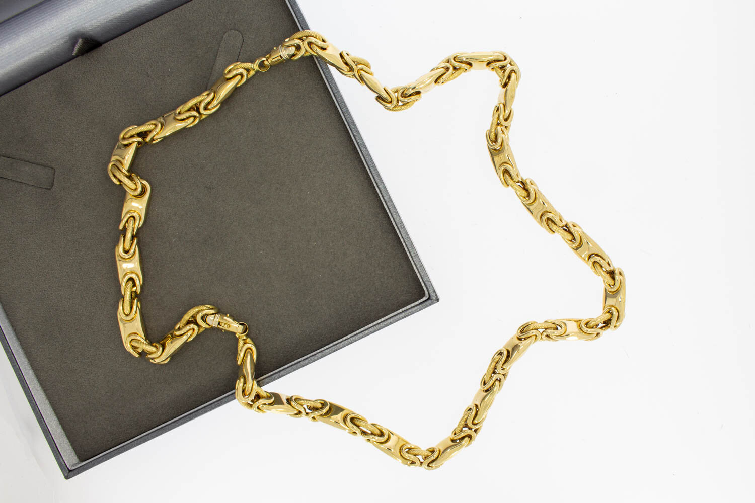 18 Karat Gold K&ouml;nigskette Magnum Herren - 65 cm