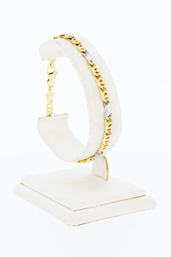 14 Karaat gouden Valkoog Infinity Gourmet armband - 20 cm