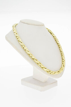14 Karaat gouden Fantasie Vossenstaart collier - 46,5 cm 