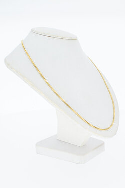 14 Karat Gold Panzer Kette - 51,3 cm