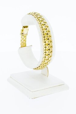 14 Karat geflochtenes Goldarmband - 19,2 cm