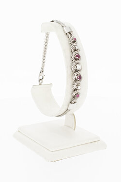 Edelstein Armband 14 Karat Gold - 21,3 cm