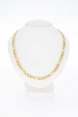 18 Karat Figaro Goldkette - 58,0 cm