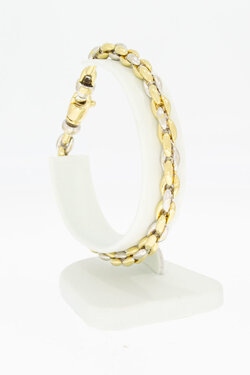 14 Karat Goldene Anker Gliederarmband - 20,7 cm