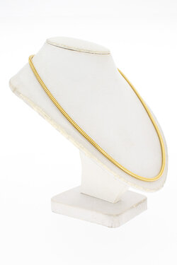 18 Karat Gelbgold Schlangenkette - 43,9 cm