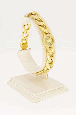 Panzer Armband 18 Karat Gelbgold - 21,4 cm