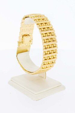 18 Karat breites Goldarmband - 20,5 cm