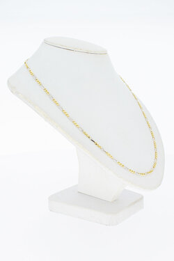 14 Karat Figaro Gliederkette - Länge 53 cm