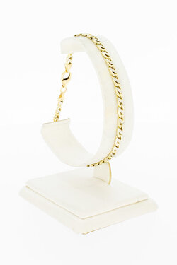 14 Karat Falkenauge Armband - 21 cm