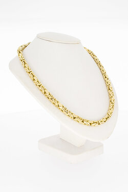 Byzantinische 585 Gold K&ouml;nigskette - 54 cm