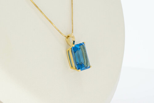 18 Karat Topas Damen Anh&auml;nger - 2,2 cm