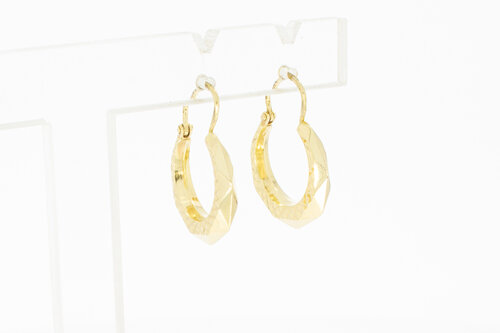 14 Karat Gelbgoldene Creolen - 1,7 cm