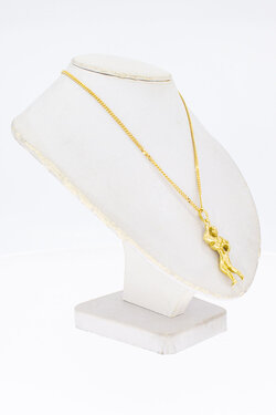 18 Karat Gold Anh&auml;nger 'Bodybuilder' - 3,2 cm