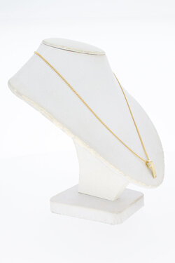 14 Karat Gold anh&auml;nger mit Diamant