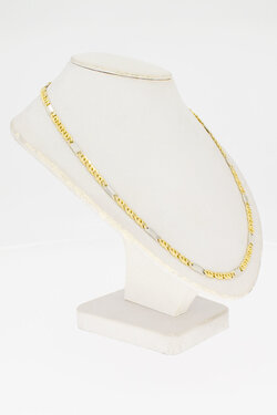 14 Karat Falkenauge Goldkette - 49,1 cm