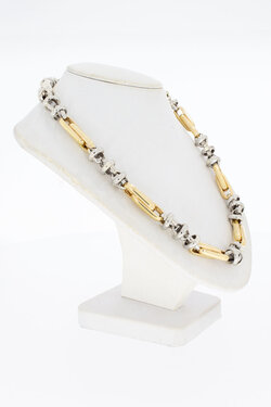 14 Karat bicolor Magnum K&ouml;nigskette Gold - 53,5 cm