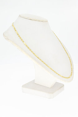 14 Karat Figaro Goldkette - L&auml;nge 45 cm