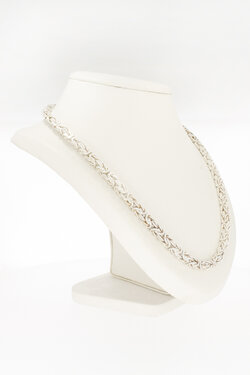 Silberne K&ouml;nigskette (925) - L&auml;nge 56 cm