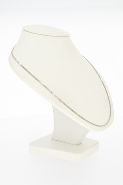 750 Wei&szlig;gold Venezianerkette &ndash; 75,8 cm