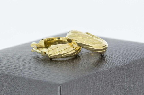 Creolen Damen 585 Gold - 1,3 cm, 1,7 g