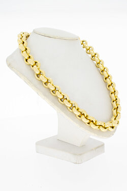 18 Karat Bicolor-Gold Erbskette Damen - 45,2 cm