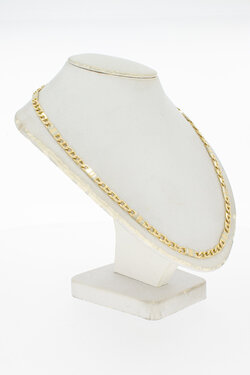 585 Bicolor-Gold Ankerkette - 45,5 cm, 16,8 g