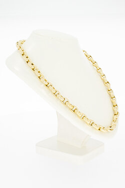 585 Bicolor-Gold Ankerkette - 45,5 cm, 21,4 g