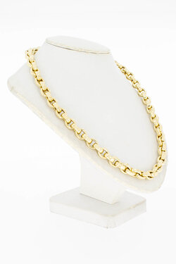 585 Bicolor-Gold Ankerkette - 45,8 cm