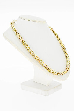 14 Karat Byzantinische K&ouml;nigskette - 48,7 cm