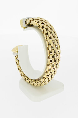 18 Karat Bicolor-Gold Armreif Damen - 16,9 cm