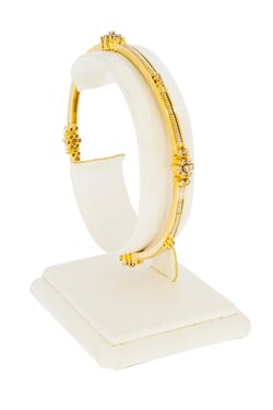 18 Karat Bicolor-Gold Armreif Damen mit Diamant - 19,8 cm