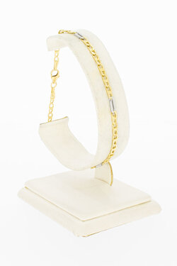 Ankerarmband 585 Bicolor-Gold - 20,7 cm, 3,6 g