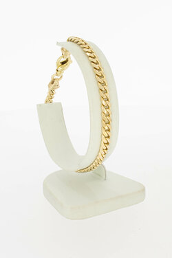 585 Gold Panzerarmband - 20,4 cm, 15,1 g
