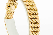 Breites geflochtenes Armband aus 18 Karat Gold - 20,7 mm