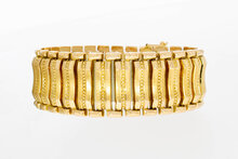 18 karaat gouden brede vintage Armband - 19,4 mm