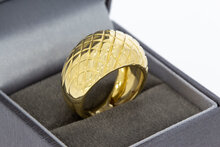 18 Karaat geelgouden Statement ring - 18,1 mm