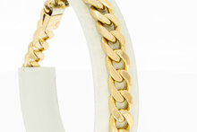 14 Karaat gouden gewalste Gourmet armband - 20,6 cm