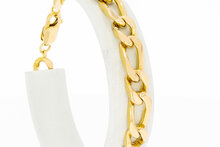 18 Karaat gouden Figaro armband - 19,5 cm