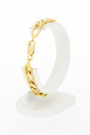 18 Karaat gouden Figaro armband - 19,5 cm