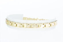 14 Karaat geel gouden Plaatjes armband - 21,7 cm