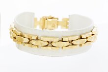 14 karaat gouden Staafjes armband - 18,8 cm