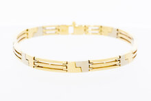 14 karaat gouden Staafjes armband - 21,3 cm