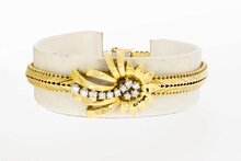 18 karaat gouden Komeet armband - 18 cm