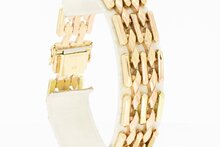 14 Karaat gouden Staafjes armband - 19,3 cm