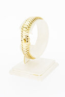 14 Karaat gevlochten viintage gouden armband - 18 cm