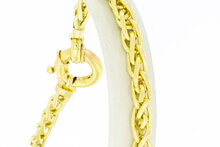 14 Karaat gouden Vossenstaart armband - 25,3 cm