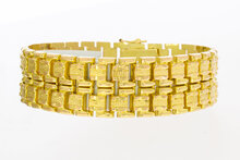 18 Karaat gouden brede Vintage armband - 19,4 cm