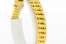 18 Karaat gouden brede gevlochten armband - 20,5 cm